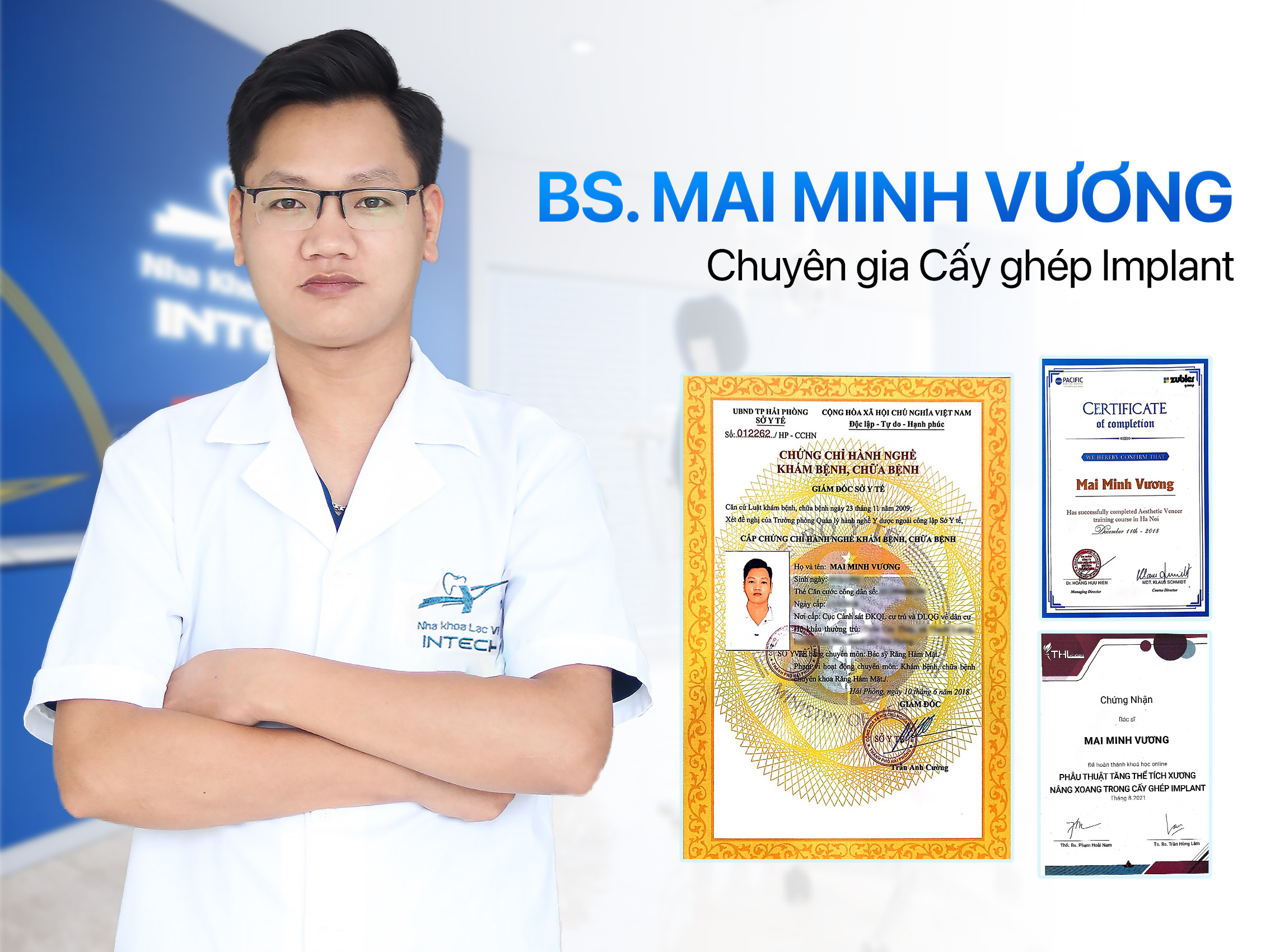 Bác sĩ Mai Minh Vương đáp ứng đầy đủ các tiêu chuẩn của bác sĩ nha khoa giỏi ở Hải Phòng
