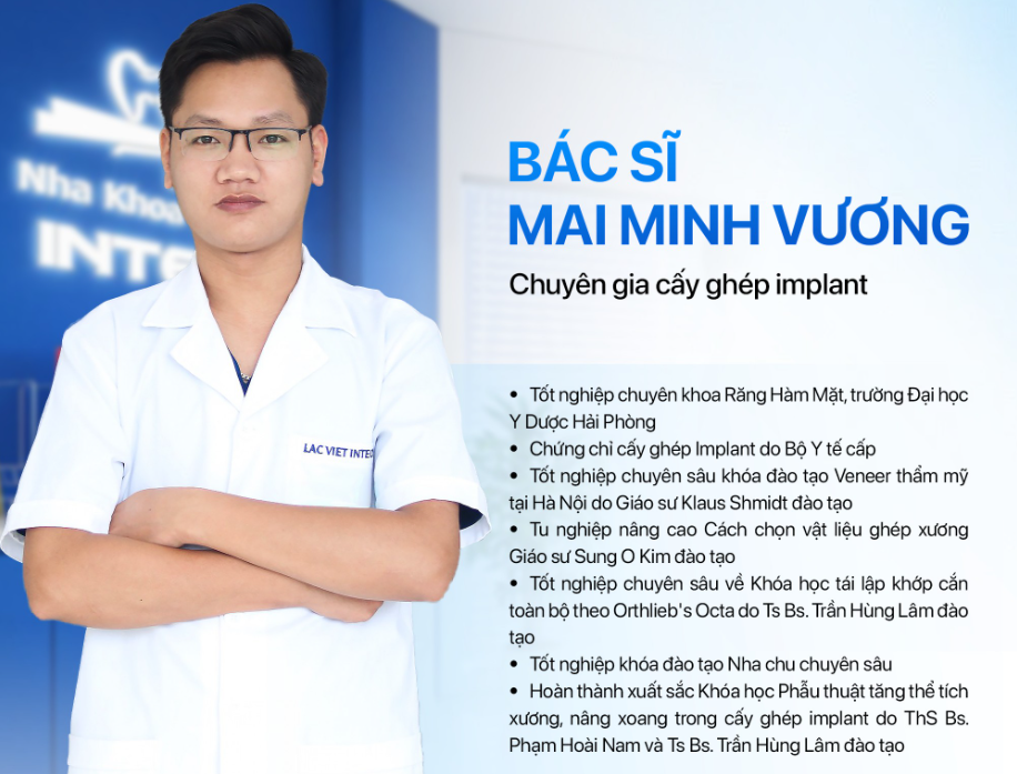 Bác sĩ nha khoa giỏi ở Hải Phòng Mai Minh Vương