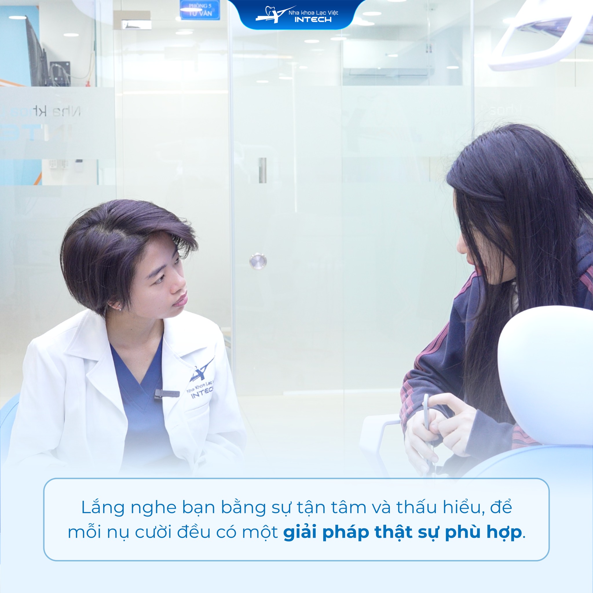 Luôn luôn lắng nghe, tận tâm trong từng ca điều trị là đánh giá của khách hàng về bác sĩ niềng răng Thiều Lan Anh