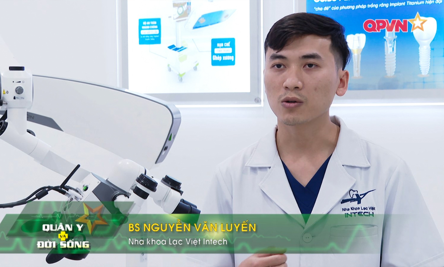 Bác sĩ Nguyễn Văn Luyến trên sóng truyền hình Quân y và Đời sống.