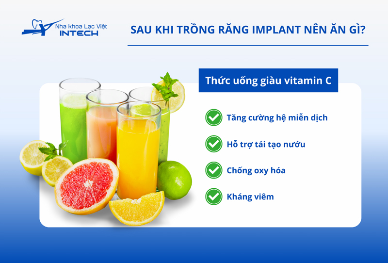 Các loại nước ép giàu vitamin C giúp kháng viêm, tăng cường hệ miễn dịch, hỗ trợ nhanh chóng lành thương