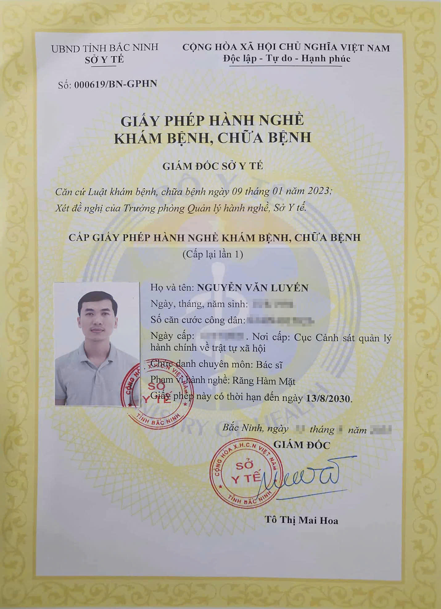 Bác sĩ Luyến đảm bảo chuyên môn tốt với số lượng ca hàng ngày cũng như bằng cấp rõ ràng.