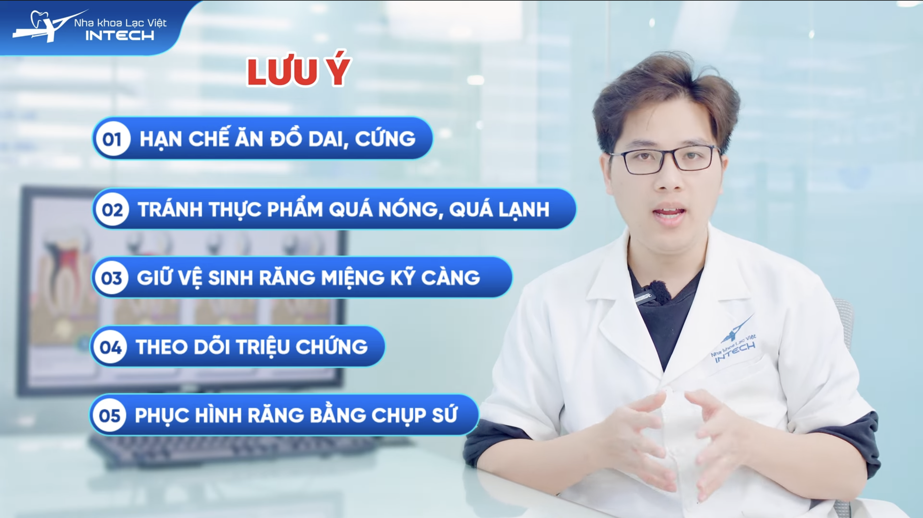 Các lưu ý sau khi điều trị tuỷ răng
