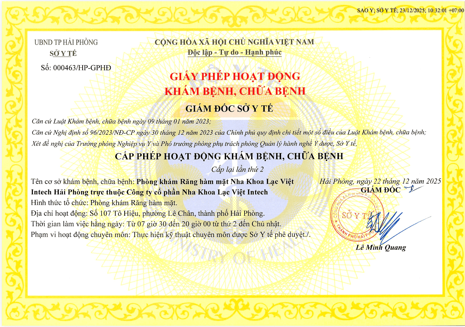 Giấy phép hoạt động 4