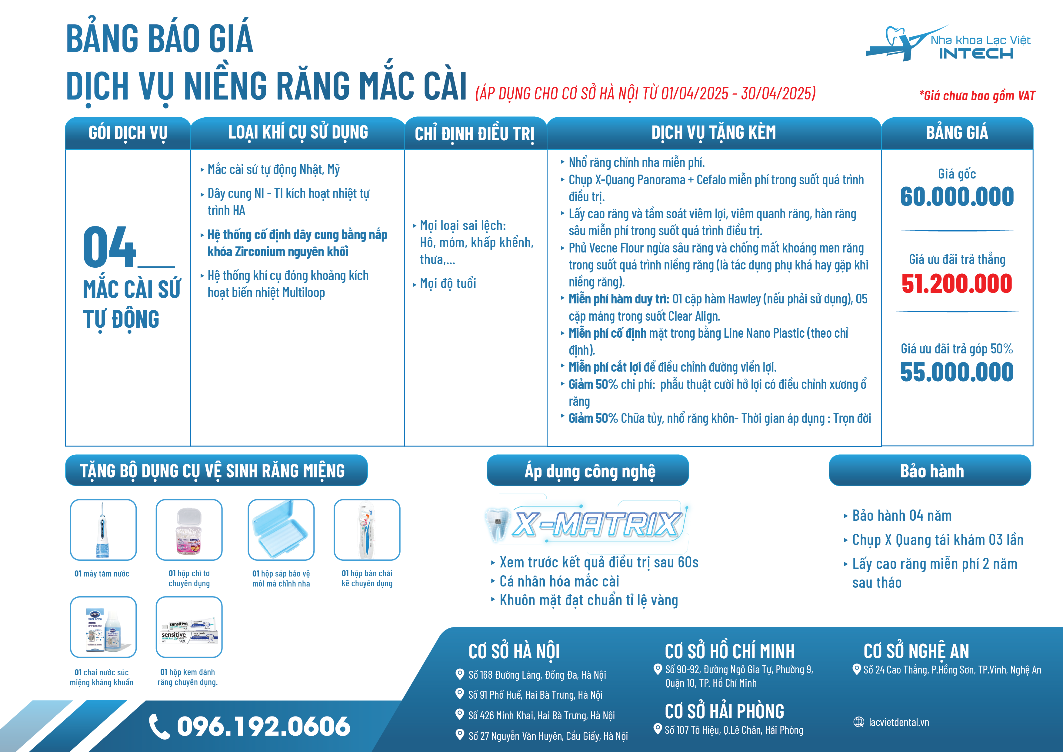Gí niềng răng hô mắc cài sứ tự động 