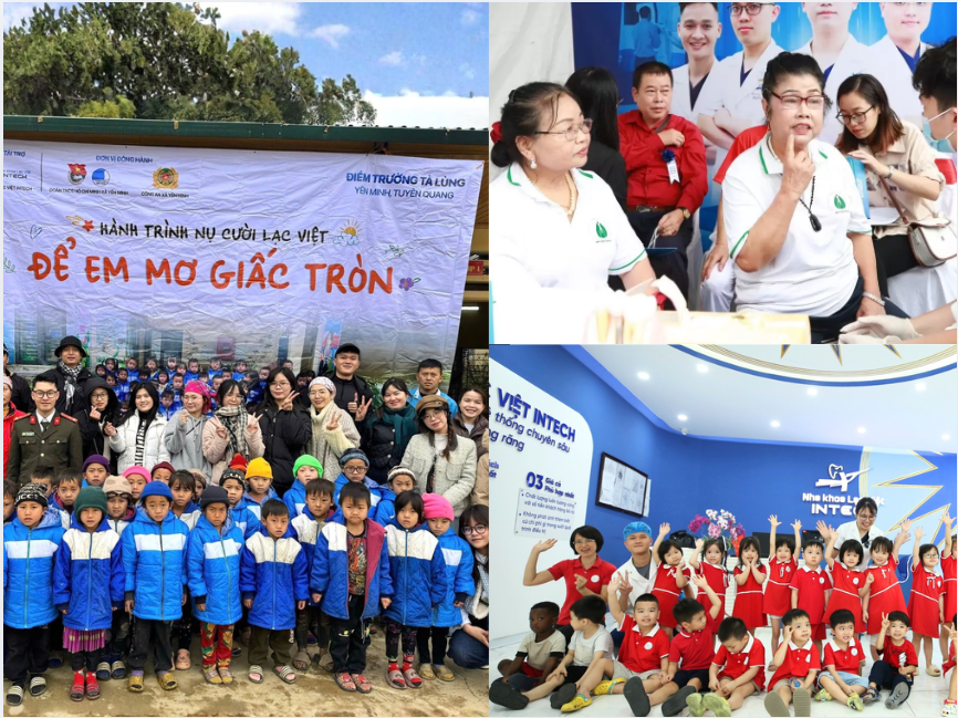 Nha khoa Lạc Việt Intech thường xuyên tổ chức các hoạt động chăm sóc sức khỏe răng miệng dành cho trẻ em và người cao tuổi.