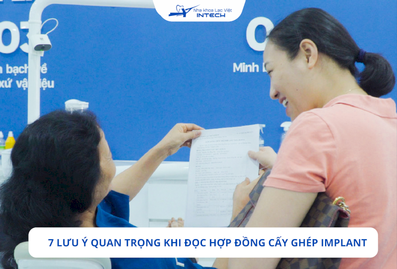 Cô chú/anh chị cần kiểm tra tên, mã số và xuất xứ trụ Implant có đúng với loại đã được bác sĩ giới thiệu ban đầu hay không