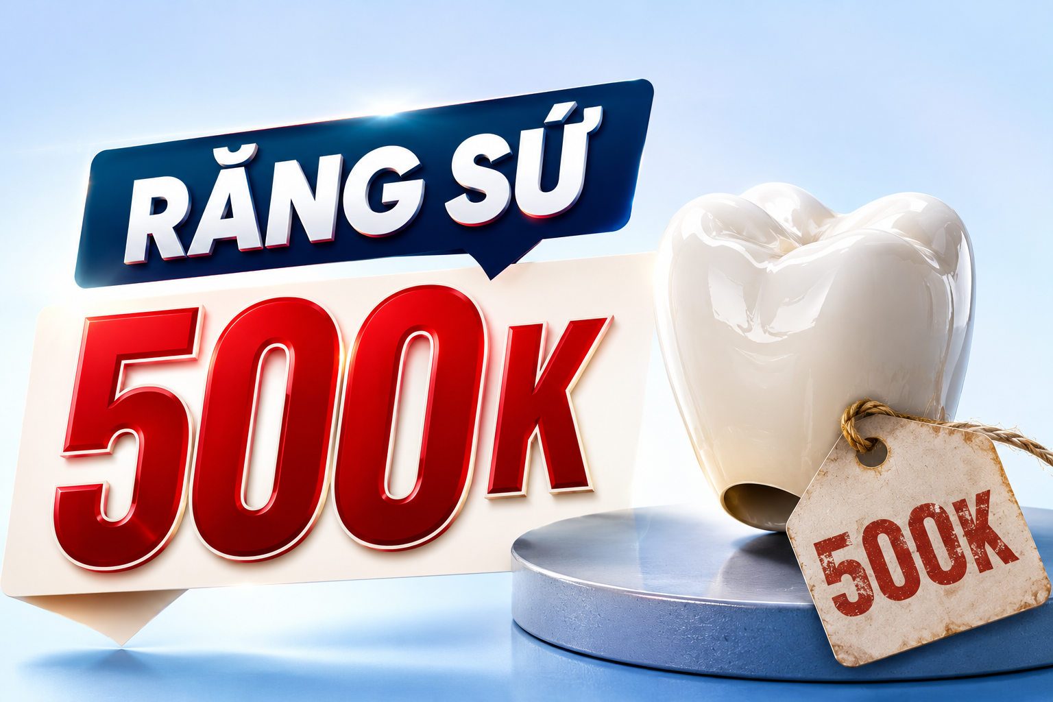 Răng sứ 500K có thật không? Có nên bọc răng sứ 500K không?