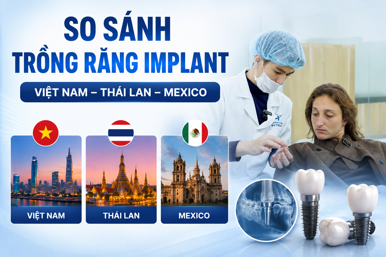 Trồng Răng Implant Ở Việt Nam: So Sánh Với Thái Lan Và Mexico, Đâu Là Lựa Chọn Tốt?