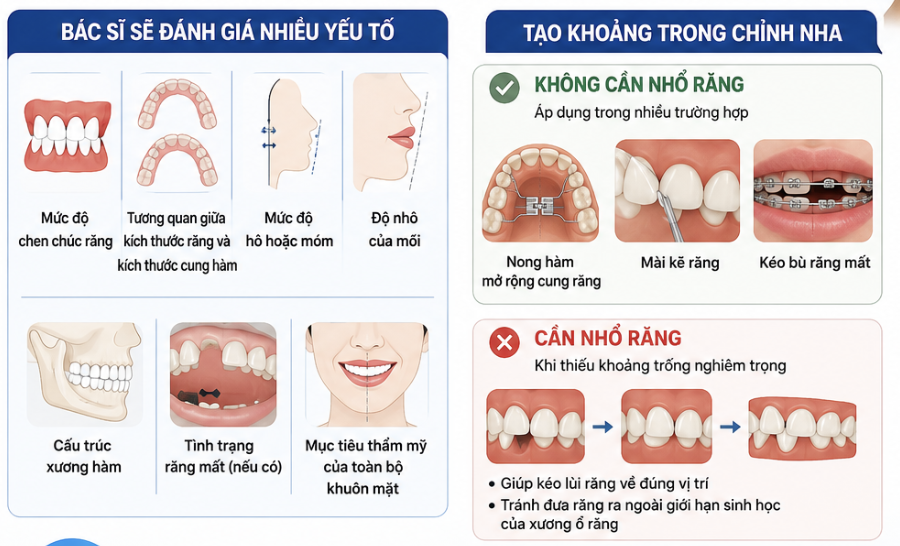 niềng răng có cần nhổ răng không