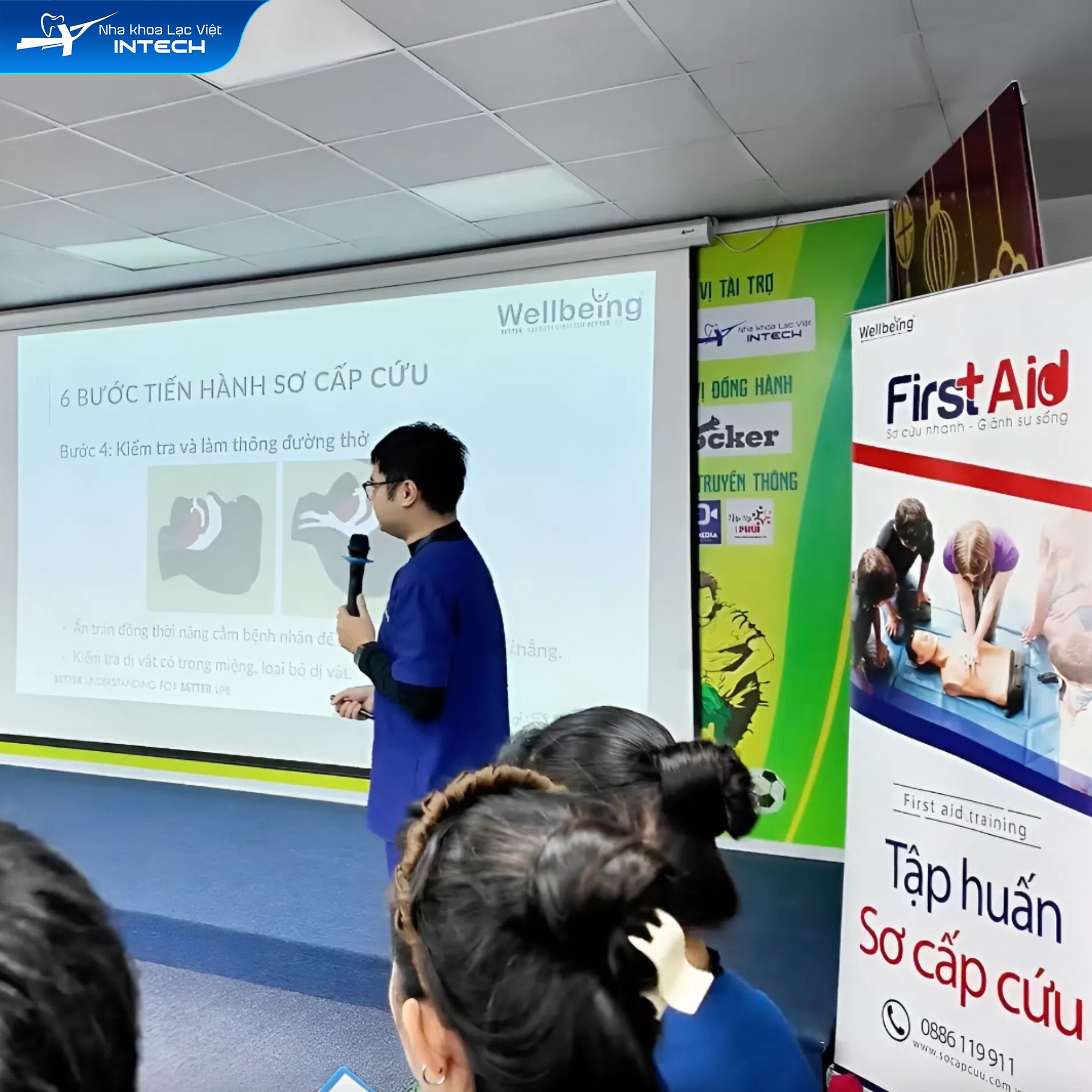 Nha khoa Lạc Việt Intech tổ chức tập huấn sơ cấp cứu, nâng cao an toàn điều trị cho khách hàng