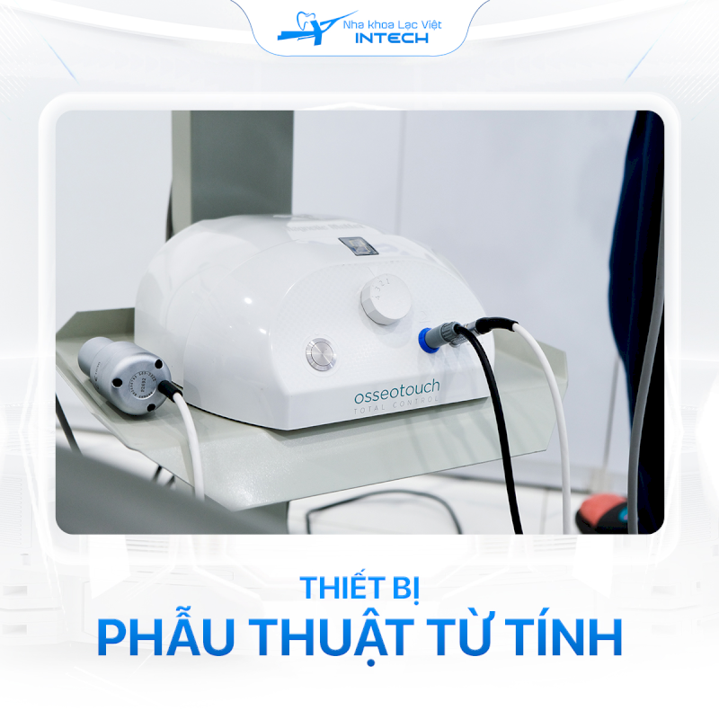 Máy phẫu thuật từ tính giúp tách xương, tạo lỗ chờ để đặt Implant, hạn chế xâm lấn