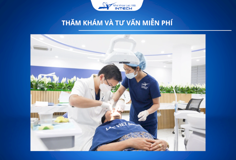 Tại Nha khoa Lạc Việt Intech, cô chú/anh chị sẽ được thăm khám và tư vấn hoàn toàn miễn phí trước khi tiến hành trồng răng Implant